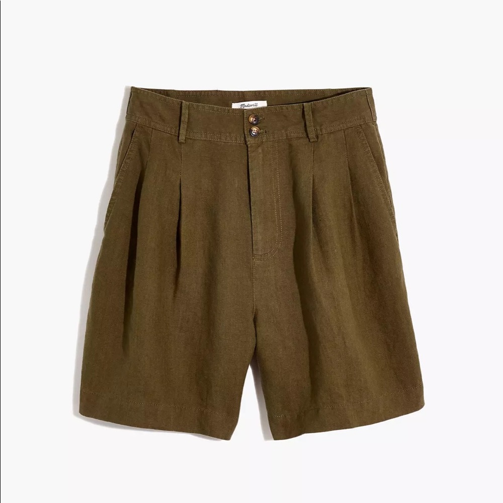 Madewell Long Linen Shorts